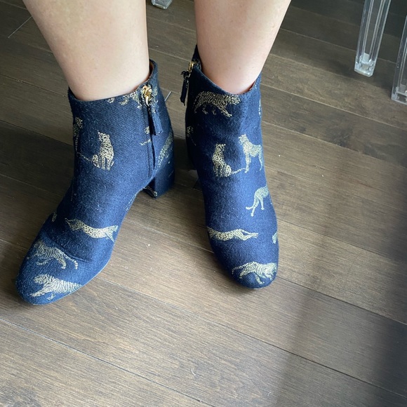 Aquazzura ankle boots leather and fabric - Picture 13 of 15